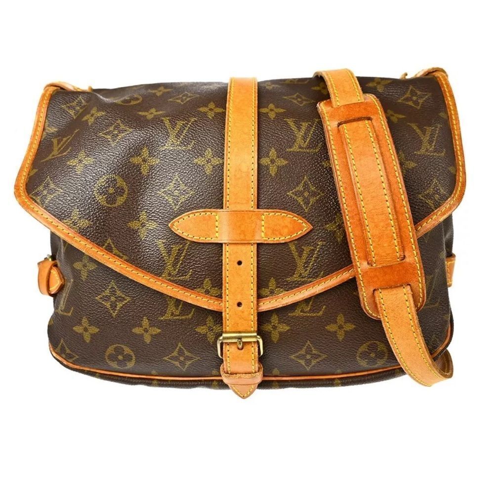 LOUIS VUITTON MONOGRAM SAUMUR 30 MESSENGER SHOULDER BAG AR0955